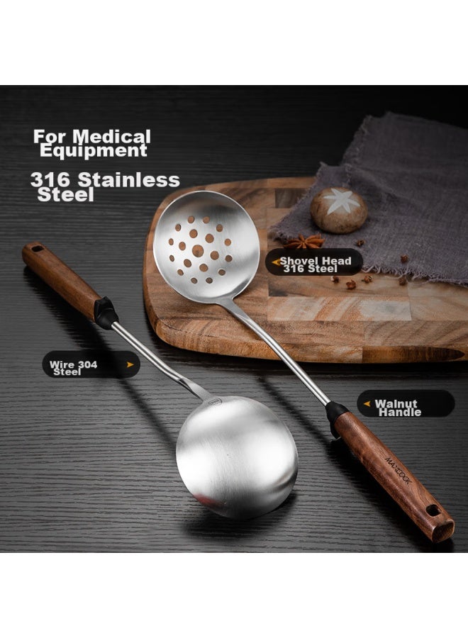 MAX COOK Meichun (maxcook) 316 Stainless Steel Soup Ladle, Small Soup Ladle Hot Pot Spoon, Thickened Extended Long Handle Mccu0643  - Image 3