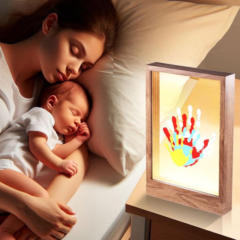 CHERRY CHEERS Light-Up Picture Frame with Handprint Design - Image 3