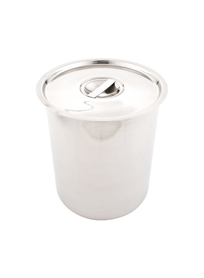Restaurantware LID ONLY: Met Lux Lid For 8.25 Quart Bain Marie, 1 Stainless Steel Lid For Bain Marie Pot - Built-In Handle, Pot Sold Separately  - Image 2