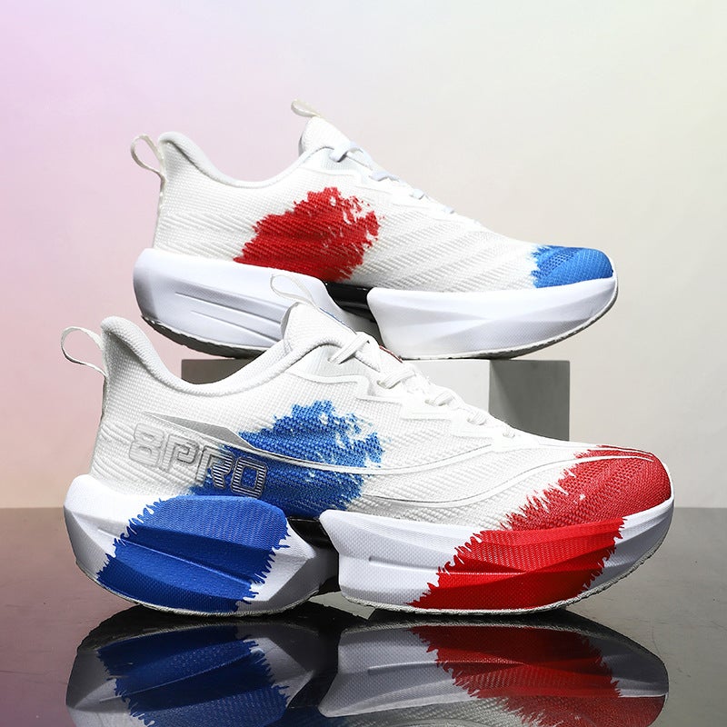 Red Rabbit 8Pro Running Shoes Men'S New Student Children'S Professional Racing Sneaker Flying 5C Carbon Plate Running Shoes Mandarin Duck - Image 1