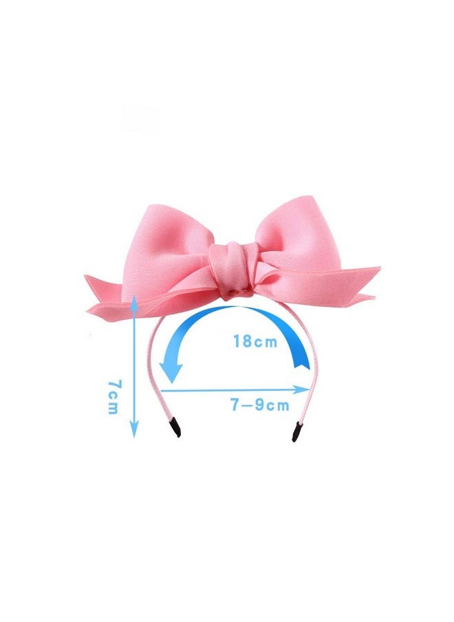 CheeseandU - CheeseandU 2Pack Pet Cute Bow Headbands Stretchy Handmade Bow Headband for Dog Cat Puppy Bathroom Apparel Birthday Party Wedding Xmas New Year Valentines Day Costume Photo Prop(Pink, Red) - Image 1