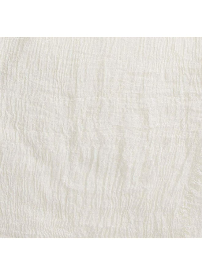 KISSUN Summer Cotton Blend Crinkle Vintage Soft Scarf with Fringed Edges 35'' 70''' - Image 2