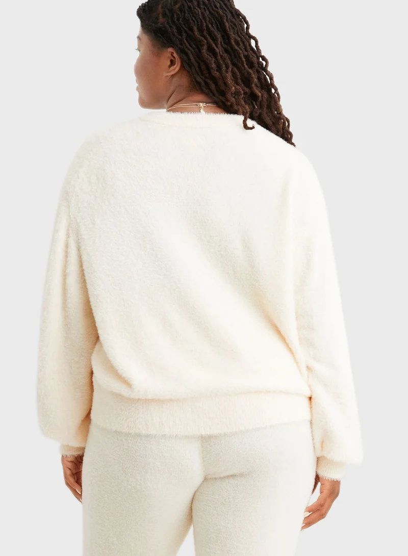 Aerie Crew Neck Knitted Sweater