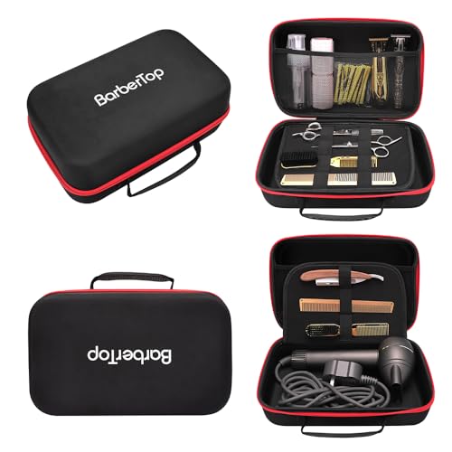 BarberTop Barber Tool Bag, 12x7x5 inch Case Compatible with Hair Clipper Barber, Clipper Bag for Barbers,Travel Storage Organizer for Comb Cutting Guide, Clipper Blade Oil, Cleaning Brush and Other Grooming Kit - Image 2