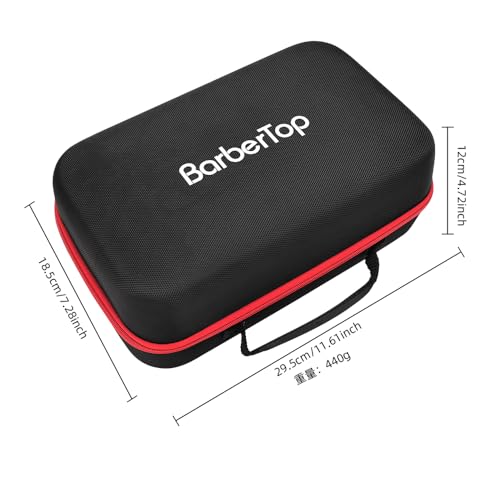 BarberTop Barber Tool Bag, 12x7x5 inch Case Compatible with Hair Clipper Barber, Clipper Bag for Barbers,Travel Storage Organizer for Comb Cutting Guide, Clipper Blade Oil, Cleaning Brush and Other Grooming Kit - Image 3