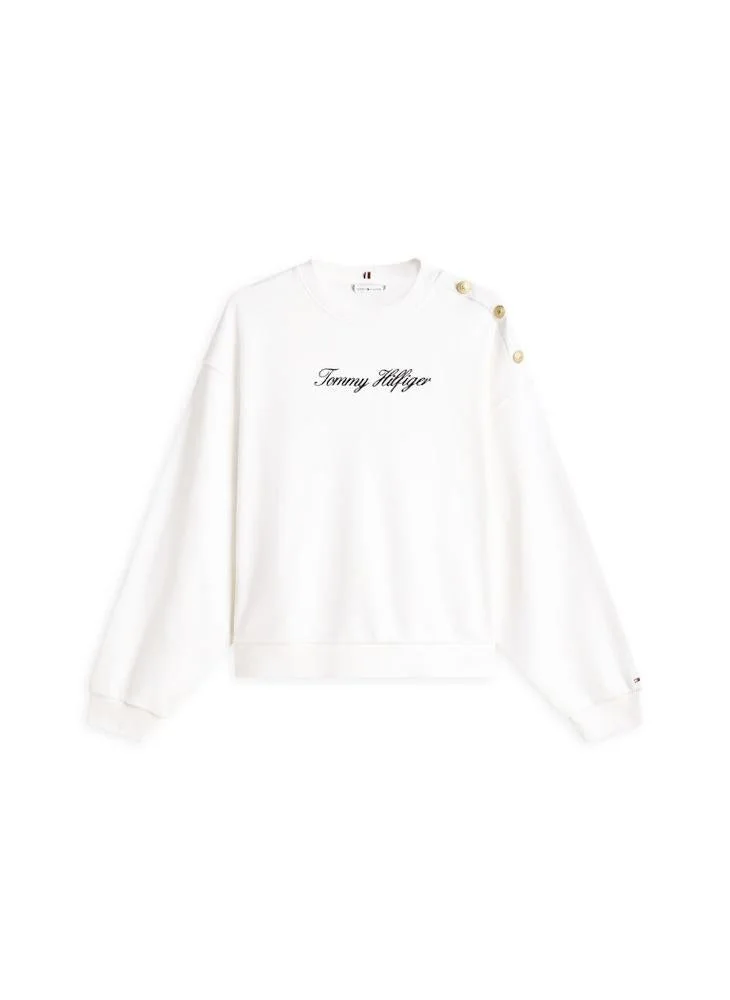 TOMMY HILFIGER  Graphic Crew Neck Sweatshirt for Women | Best Price UAE