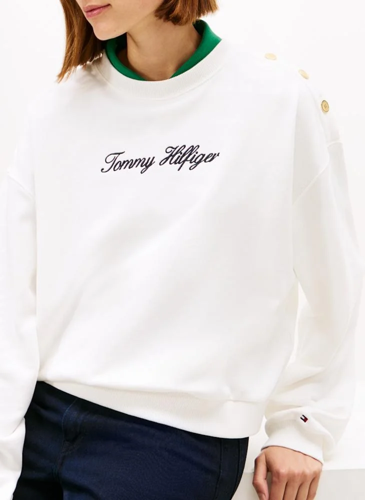 TOMMY HILFIGER  Graphic Crew Neck Sweatshirt for Women | Best Price UAE