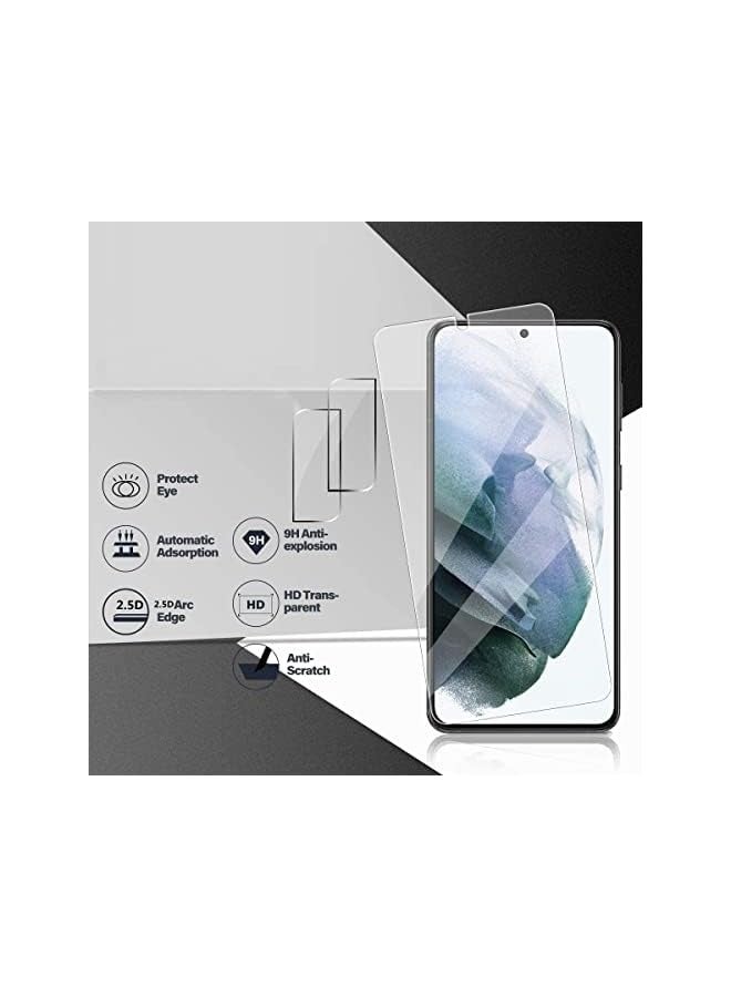 بروماس واقي شاشة Galaxy S22 Plus 5G، زجاج مقسى 9H، متوافق مع بصمات الأصابع، مع عبوتين من واقي عدسة الكاميرا، طبقة مقسى رفيعة للغاية بتغطية كاملة، لهاتف Galaxy S22+ (2+2 Pack 6.6") - Image 2