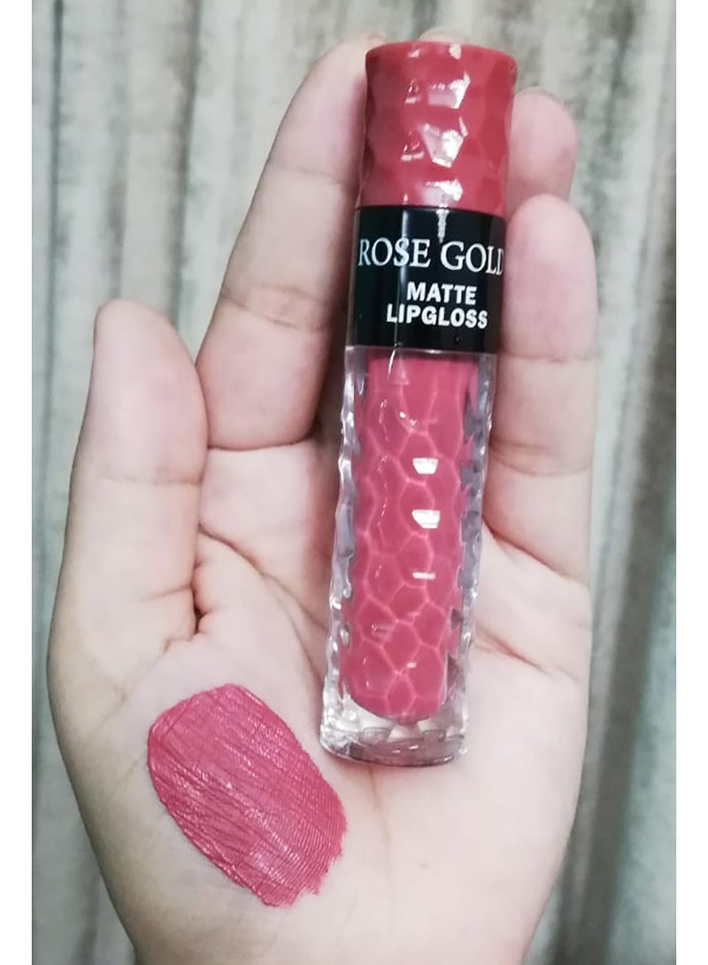 Rose Gold Long lasting matte velvet lipgloss (ROSE GOLD)03 - Image 1