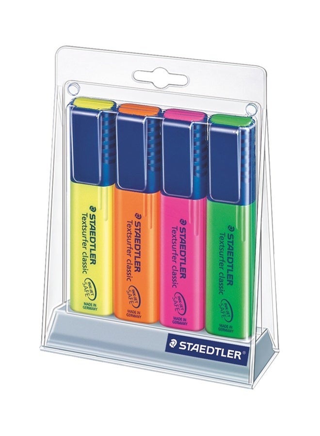 Staedtler Classic Highlighter Multicolour Pack of 4