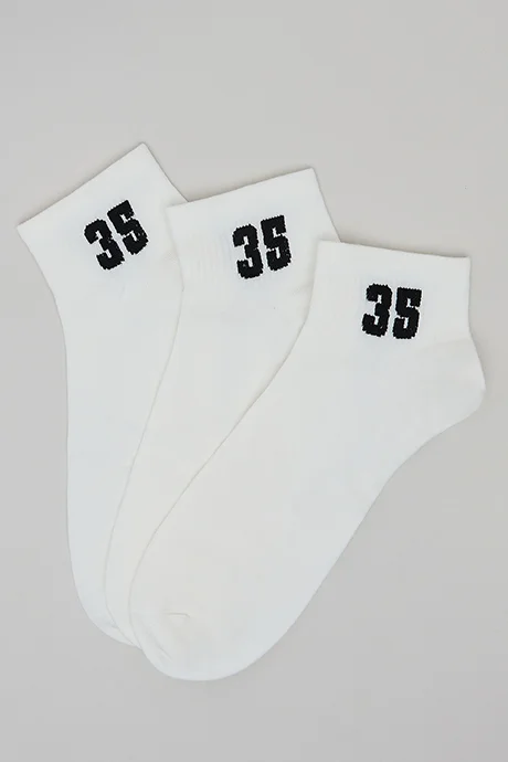 أر أند بي 3 Pack Printed Ankle Socks