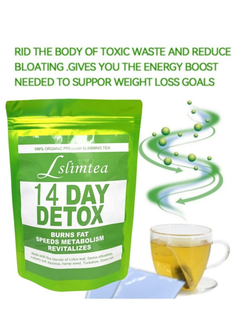 Wins Town Lslimtea 14 Day Detox, 100% Organic Premium Slimming Tea, Burns Fat Speeds Metabolism Revitalizes, Support Healthy Digestive and Metabolism, for Weight Loss, 14 Bags - Image 3