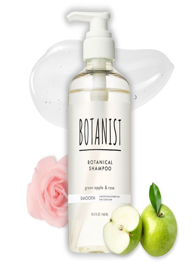 Botanist Anti Frizz Shampoo for Women & Men, Sulfate Free Shampoo with Keratin, Protein, Hyaluronic Acid, Ceramide & Collagen from Japan, Paraben & Silicone Free 15.5 Fl Oz GREEN APPLE & ROSE, SMOOTH - Image 1