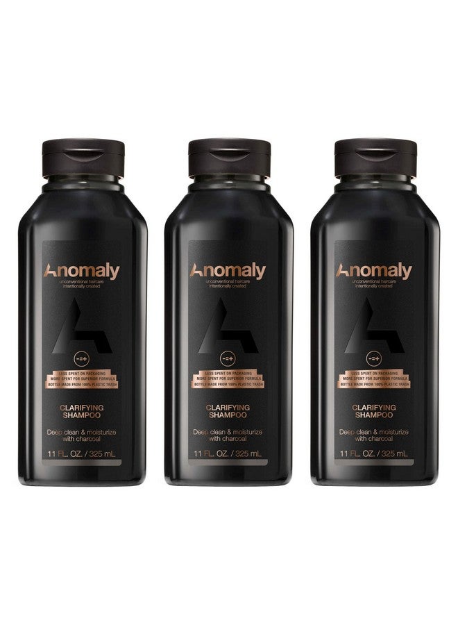 Anomaly Vegan Eucalyptus Clarifying Charcoal Scalp Shampoo For Build Up | Sulfate Free & Paraben Free |For Women & Men| Eco Friendly Sustainable Packaging From Ocean Plastic 11 Fl. Oz. (Pack Of 3) - Image 1