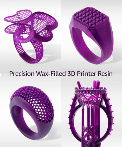 3DMaterials SuperCast 8K 3D Printer Resin Wax Filled for Ultrafine Filigree, Jewelry, and Metal Casting, Made in Korea by 3DMaterials (1000g) - Image 4