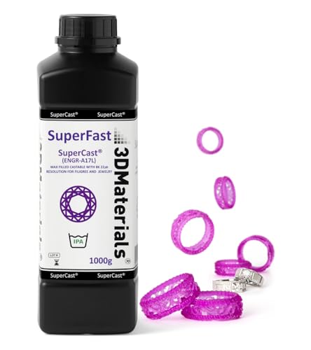 3DMaterials SuperCast 8K 3D Printer Resin Wax Filled for Ultrafine Filigree, Jewelry, and Metal Casting, Made in Korea by 3DMaterials (1000g) - Image 1