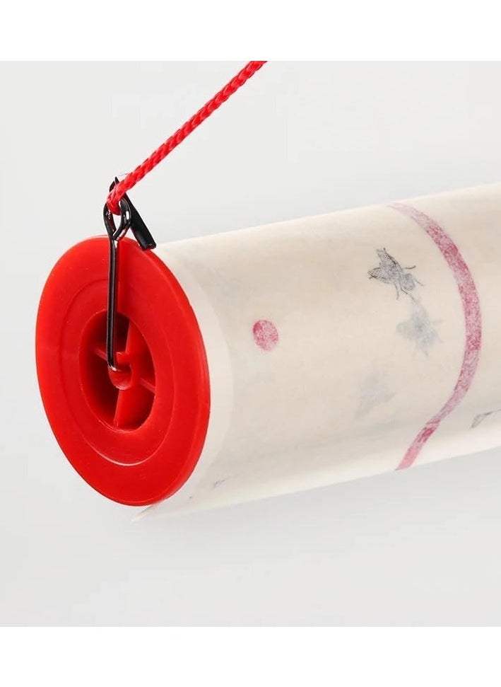 VIO Flying Insect Glue Sticker Trap Eco Friendly Pest Control Solution Indoor Use Mosquito Gnats Fruit Fly Bug Catcher Safe Home Fly Trap Kit with Hanging Hooks Sticky Fly Paper Strips Effective  - Image 2