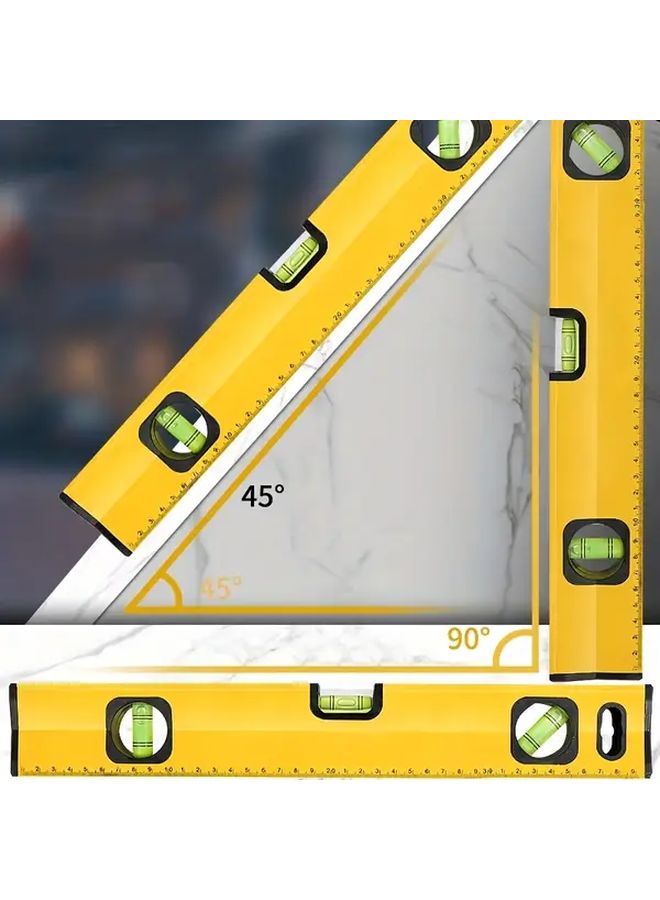 300MM Heavy Duty Magnetic Spirit Level Ruler With Magnetic Base And Bubble Level For Precision Alignment - Image 2