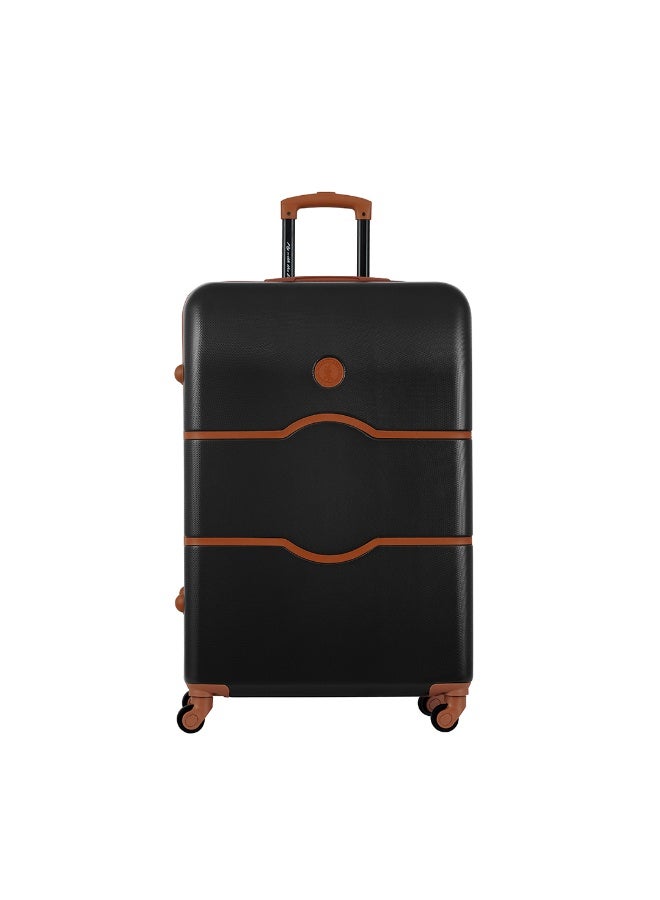 Eagle Express Iconic ABS Hard Trolley Luggage - 1 Piece - 24 inch - Dark Black - Scratch-Resistant with 360 Spinner Wheels - 1-Year Warranty - Image 1