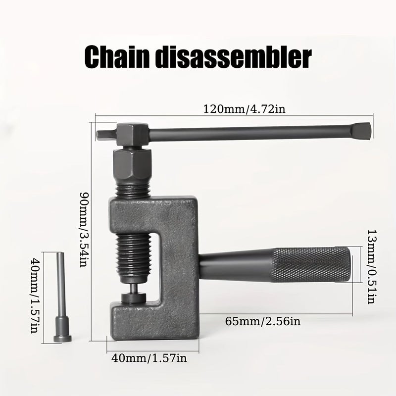 Motorcycle Chain Breaker 420 530 Roller Chain Breaking Tool For 420 428 520 525 528 530 Chains Bicycle Chain Separator Pin Remover - Image 3