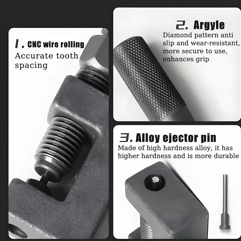 Motorcycle Chain Breaker 420 530 Roller Chain Breaking Tool For 420 428 520 525 528 530 Chains Bicycle Chain Separator Pin Remover - Image 4