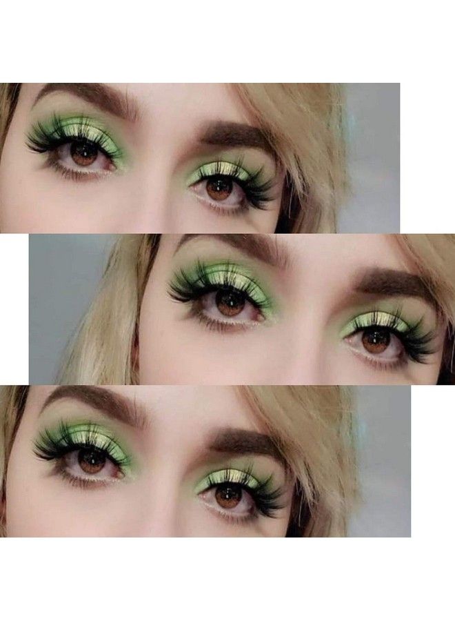 Losha False Eyelashes 10 Pairs Value Pack Faux Mink Lashes Handmade Dramatic Long Thick Soft Reusable 3D Volume Fake Eyelashes (Glam) - Image 3