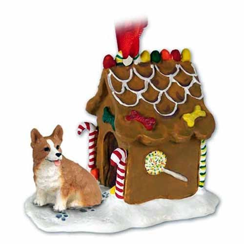 Conversation Concepts Corgi Gingerbread House Christmas Ornament Pembroke