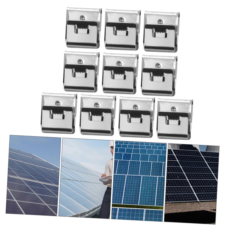 304 Stainless Steel Solar Panel Wire Clips Photovoltaic Grounding Cable Clamp Set - Image 5