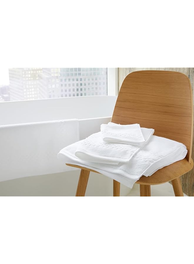 The Bros 100% Egyptian Cotton Washcloth Set -12 pcs/Pack (33x33 cm) 600 GSM- Soft Cotton Washcloths â€“ Super Water Absorbent- Quick Dry - Luxury Hotel Spa, Gym Travel Dorm Easy Care â€“ White - Image 1