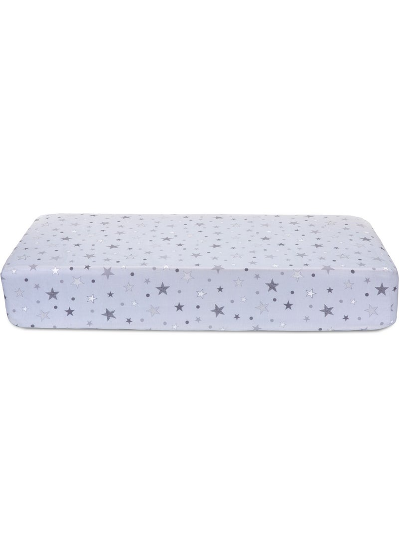 Baby Meva - Blue Star Fitted Baby Sheet 70x130 - Image 1