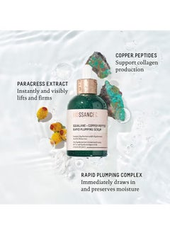BIOSSANCE Squalane + Copper Peptide Rapid Plumping Serum. Powerfully Hydrating Face Serum that Instantly Plumps and Firms with Collagen Boosting Copper Peptides (1.69 fl oz)  - Image 3