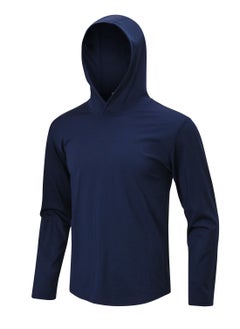 Loquat Men Quick Dry Breathable Elastic Coat Dark Blue  - Image 1