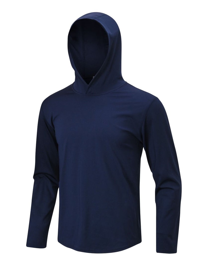 Loquat Men Quick Dry Breathable Elastic Coat Dark Blue  - Image 1