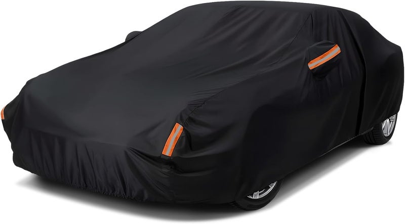 NEVERLAND Car Cover Waterproof All Weather for Automobiles, Outdoor Sedan Full Cover Heavy Duty Protection Snow Anti-UV Windproof for BMW/Mercedes-Benz/Audi/Honda/Toyota (Size:208''L x 78''W x 59''H) - Image 1