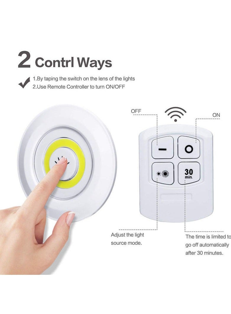 Smart Wireless Remote Control Dimmable Night Light Decorative Kitchen Closet Staircase Lighting Mini LED Lights - Image 3