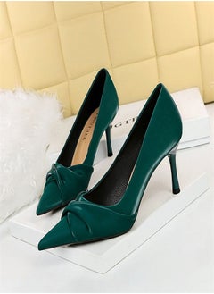 BIGTREE Fashion Pointed High Heels 7CM Green 