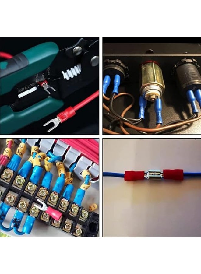 erorex 280Pcs Cable Lugs Set, Cable Lugs Assortment Crimp Connector Set, Easy To Crimp, Sturdy And Durable, Flat Butt Crimp Connector For Machine, Electric Power, Home Appliance, Or Other Automatic Equipment - Image 4