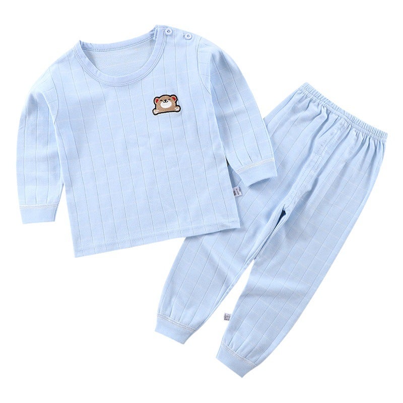 Children''s Clothing Autumn Home Clothes Wholesale New Children''s Clothing Children''s Intimates Set Pure Cotton Baby Autumn Clothes Long Pants Baby Pajamas - Image 2