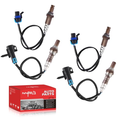 PAPAPARTS O2 Oxygen Sensor 234-4337 234-4018 Upstream & Downstream Compatible with Chevy Avalanche Silverado 1500 Tahoe 2007, for GMC Yukon Sierra 1500, for Cadillac Escalade Set of 4 - Image 1
