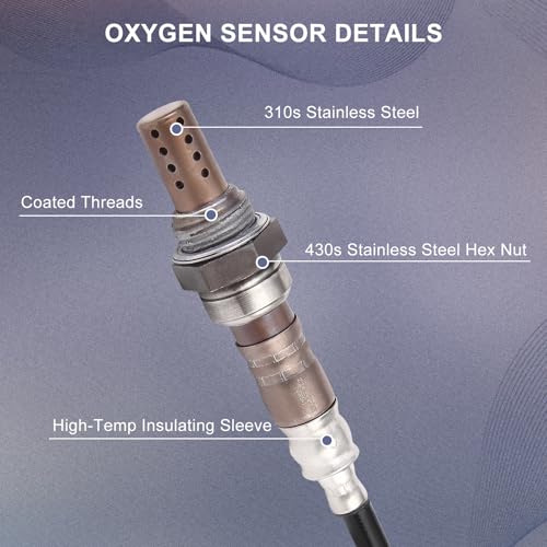PAPAPARTS O2 Oxygen Sensor 234-4337 234-4018 Upstream & Downstream Compatible with Chevy Avalanche Silverado 1500 Tahoe 2007, for GMC Yukon Sierra 1500, for Cadillac Escalade Set of 4 - Image 2