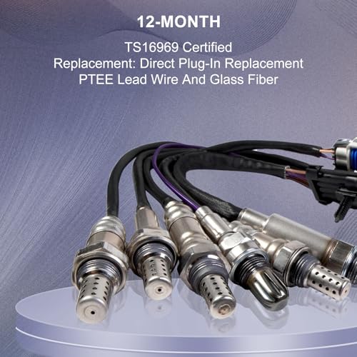 PAPAPARTS O2 Oxygen Sensor 234-4337 234-4018 Upstream & Downstream Compatible with Chevy Avalanche Silverado 1500 Tahoe 2007, for GMC Yukon Sierra 1500, for Cadillac Escalade Set of 4 - Image 4