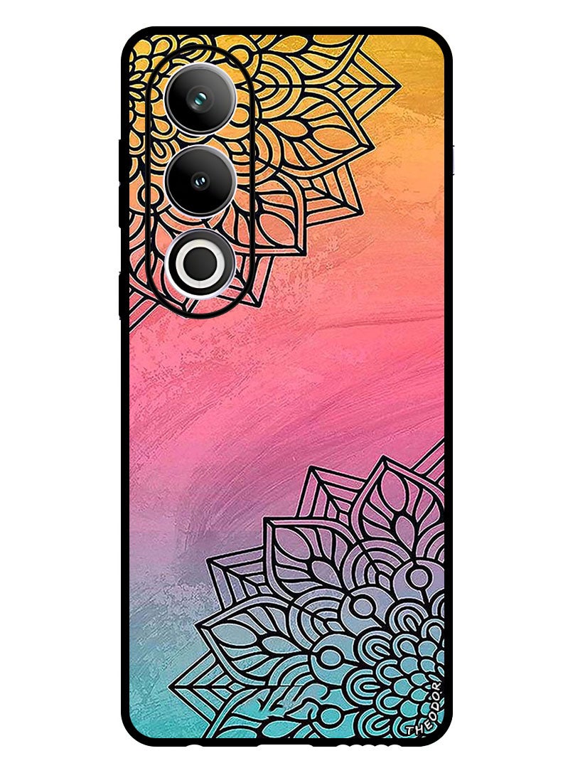 Theodor Protective Case Anti Scratch Shock Proof Bumper Cover For OnePlus Ace 3V Top & Bottom Flower - Image 1