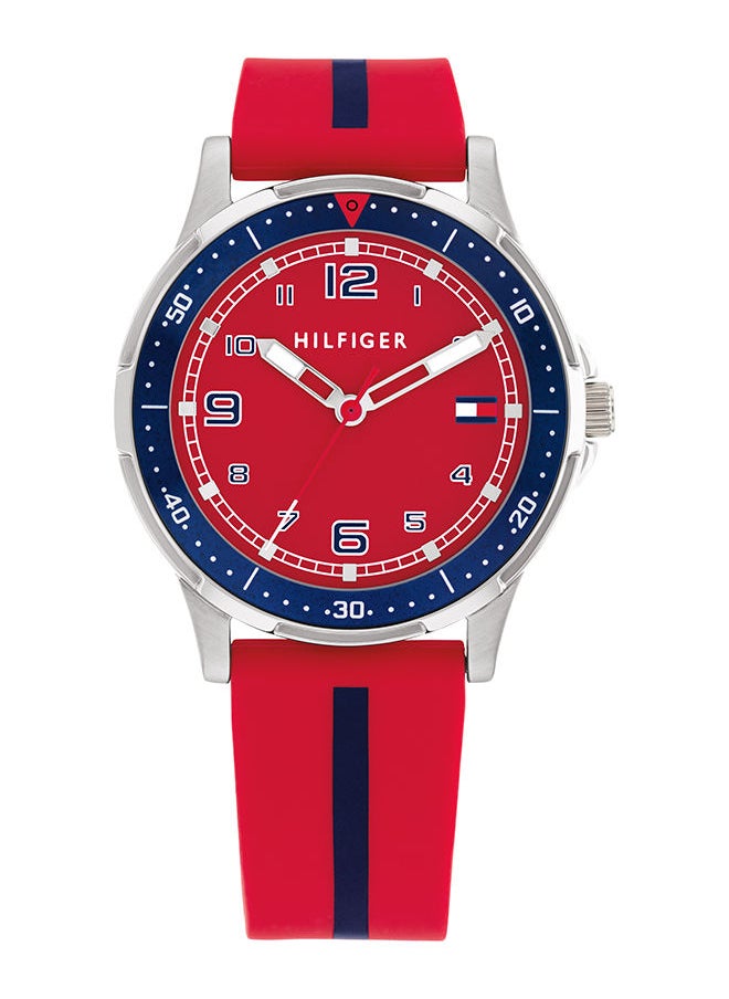 TOMMY HILFIGER Unisex Analog Round Shape Silicone Wrist Watch 34 mm  - Image 1