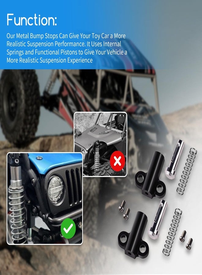 XTPTFABS 2Pcs Metal Bump Stops Compatible with Vanquish H10 Optic, Replaces Plastic Bump Stops from VPS09010, VPS09027, VPS10504, VPS10505 - Image 4