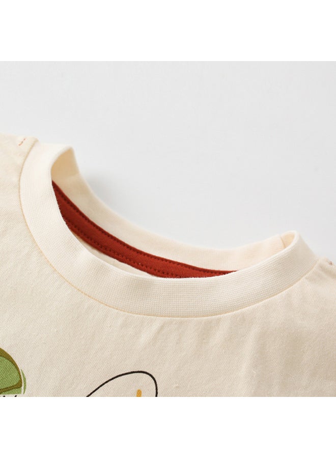 Malwee Children's Clothing T-shirt Summer New Round Neck Shirt Children's Printed Boys' Top - Image 2