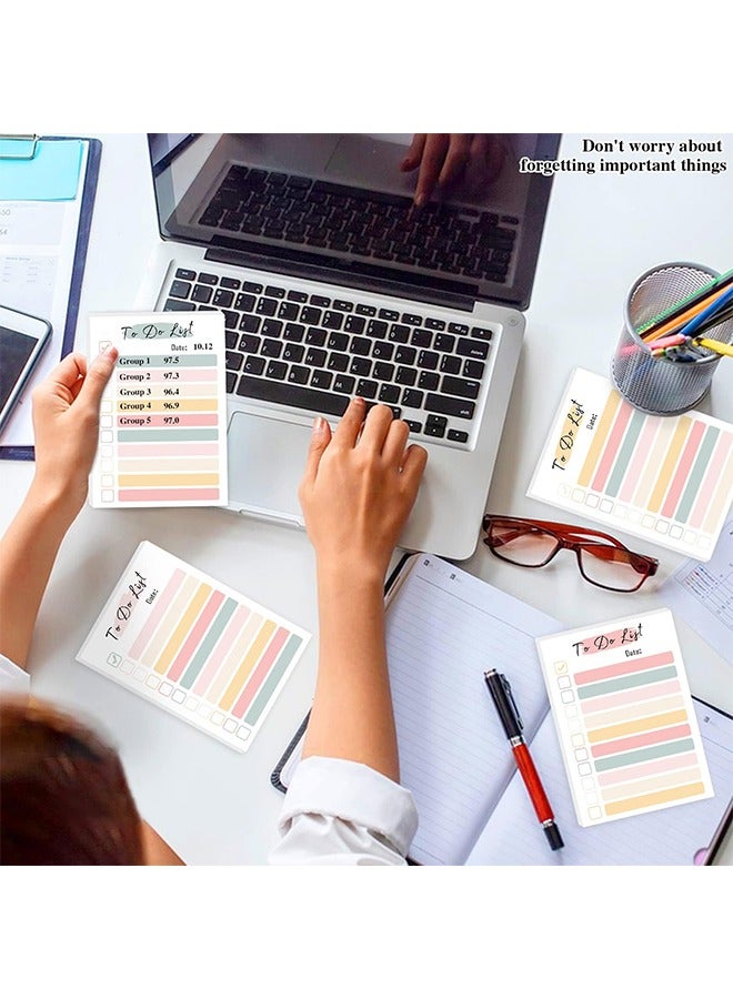 الوجبة مجموعة من 4 أوراق ملاحظات لاصقة، دفتر ملاحظات لقوائم المهام، علامات تبويب كتاب باستيل، 200 ورقة، ملاحظات لاصقة، للمخطط اليومي، قائمة البقالة، تذكيرات - Image 2