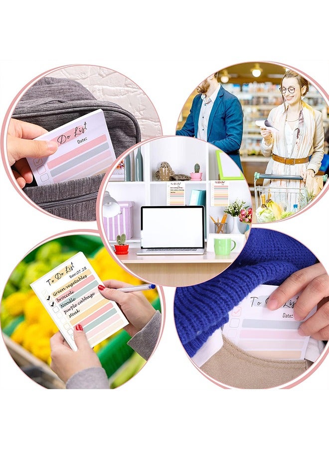 الوجبة مجموعة من 4 أوراق ملاحظات لاصقة، دفتر ملاحظات لقوائم المهام، علامات تبويب كتاب باستيل، 200 ورقة، ملاحظات لاصقة، للمخطط اليومي، قائمة البقالة، تذكيرات - Image 5