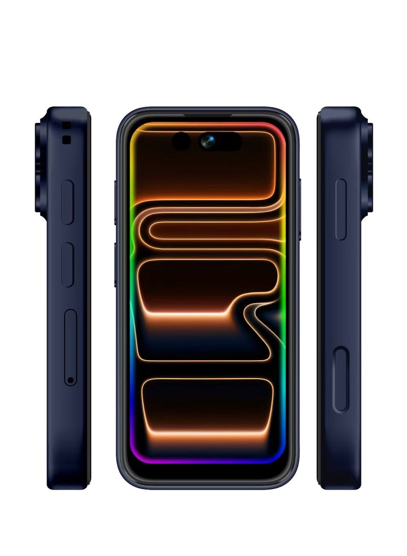 Umiio Mini Smartphone 4-inch Display, 12GB RAM + 512GB ROM, Front and Rear Camera Face Unlock, Dual SIM Wi-Fi GPS Supported Small Mobile Phone Blue - Image 2