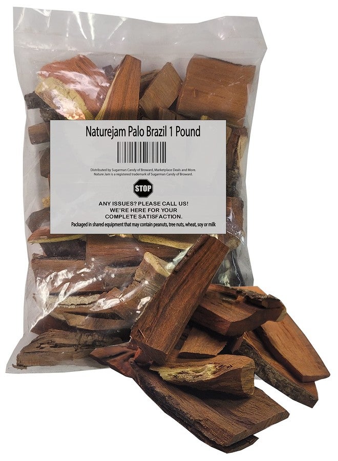Naturejam Palo Brazil 1 Pound Bulk Bag-Haematoxylum Brasiletto for Natural Tea aka Mexican Logwood, Palo de Tinto, Pernambuco - Image 1