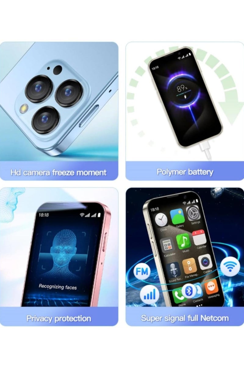 SOYES XS18 Pro Super Mini Smart Phone Android Quad Core Black, Mobile Mini Smartphone Ultra Small Pocket Student Children Men and Women - Image 5